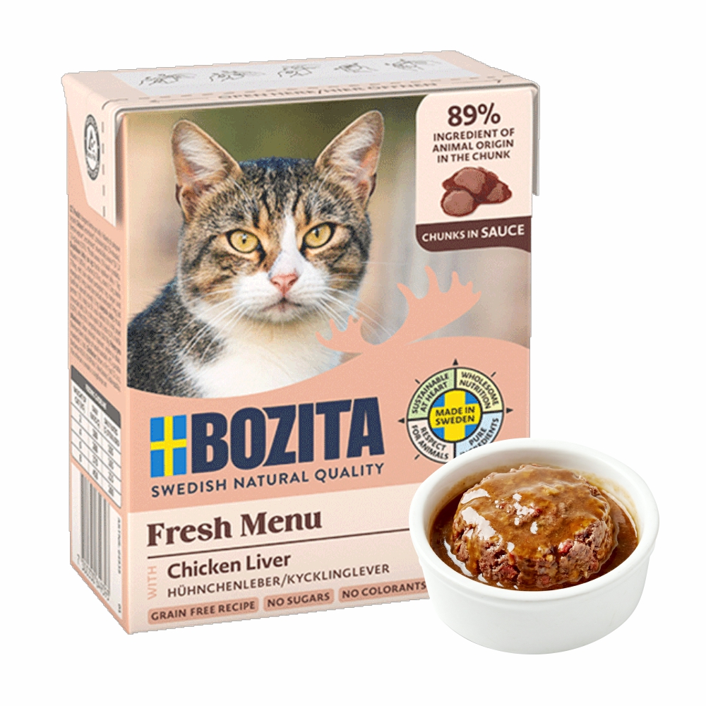 BOZITA dla kota wątróbka drobiowa w sosie 370g